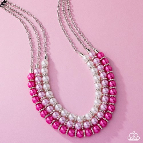 Paparazzi Necklace ~ Promising Promenade - Pink