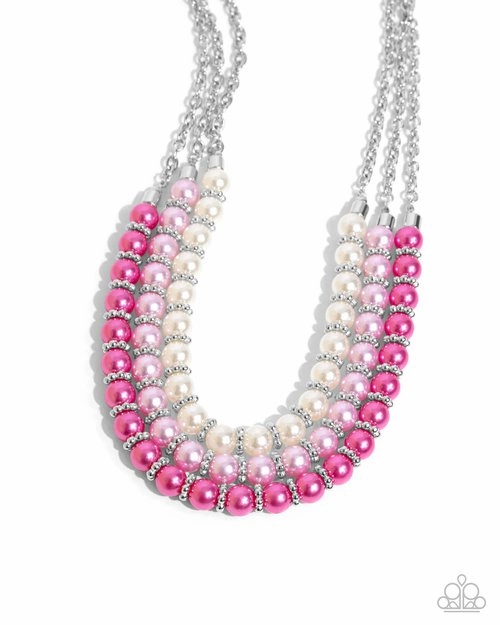 Paparazzi Necklace ~ Promising Promenade - Pink
