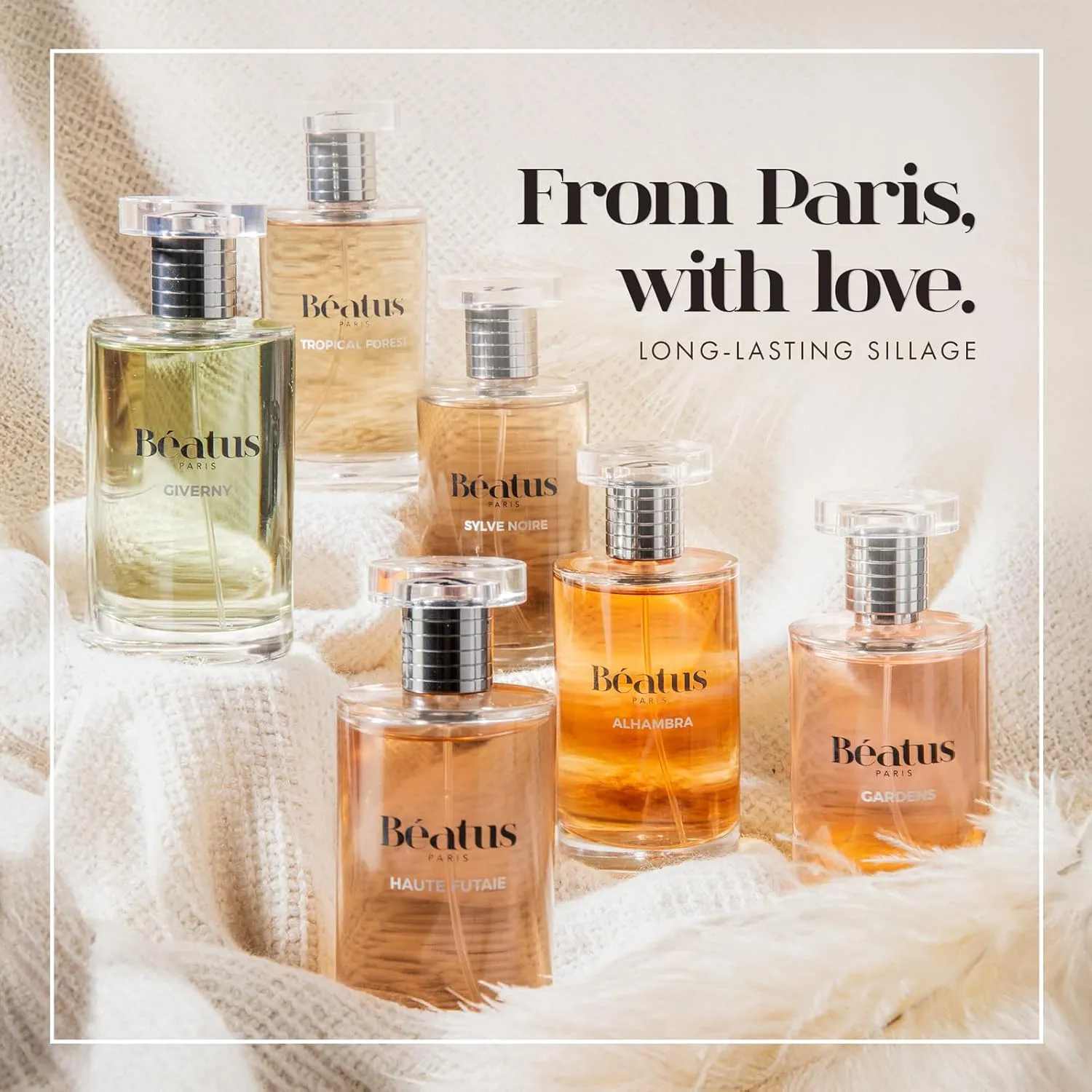 Paris Giverny - Luxury Perfumes Featuring Fruity Rose and Creamy Sandalwood Notes - Women's Fragrances with Bergamot - 3.4 oz