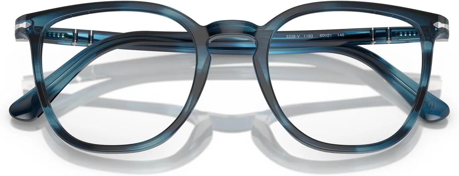 Persol Men's Po3338v Round Prescription Eyewear Frames