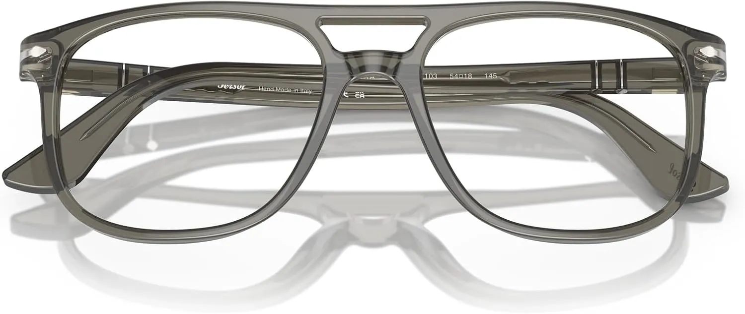 Persol Men's Po3339v Round Prescription Eyewear Frames