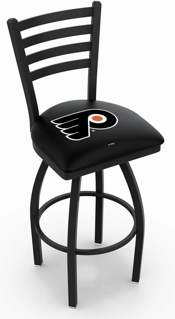 Philadelphia Flyers Bar Stool w/Black Background
