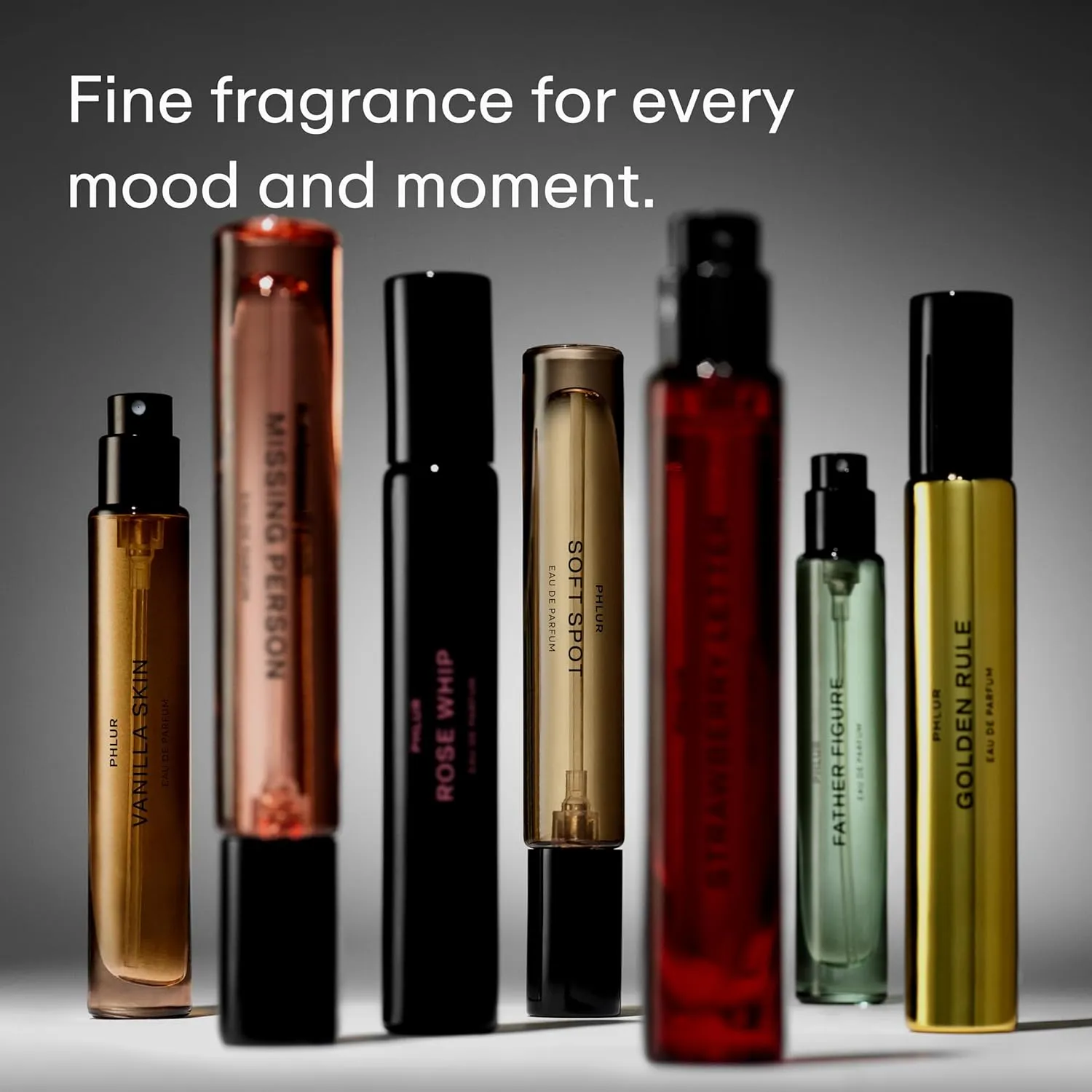 PHLUR Rose Whip Eau de Parfum - Travel Size Perfume for Women & Men Fragrance - Woody Floral Perfume with Rose, Black Currant, Pink Pepper, Nutmeg, Cashmere Wood & Musk (9.5mL)