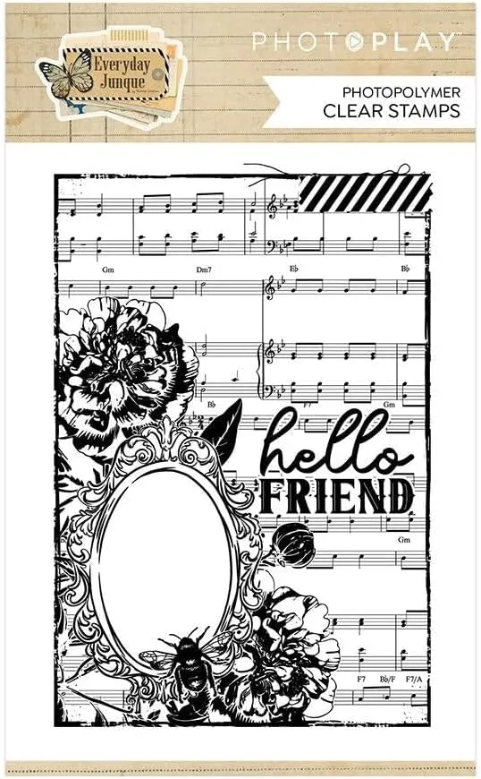 PhotoPlay Photopolymer Clear Stamps-Background, Everyday Junque