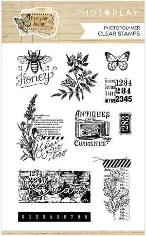 PhotoPlay Photopolymer Clear Stamps-Elements, Everyday Junque