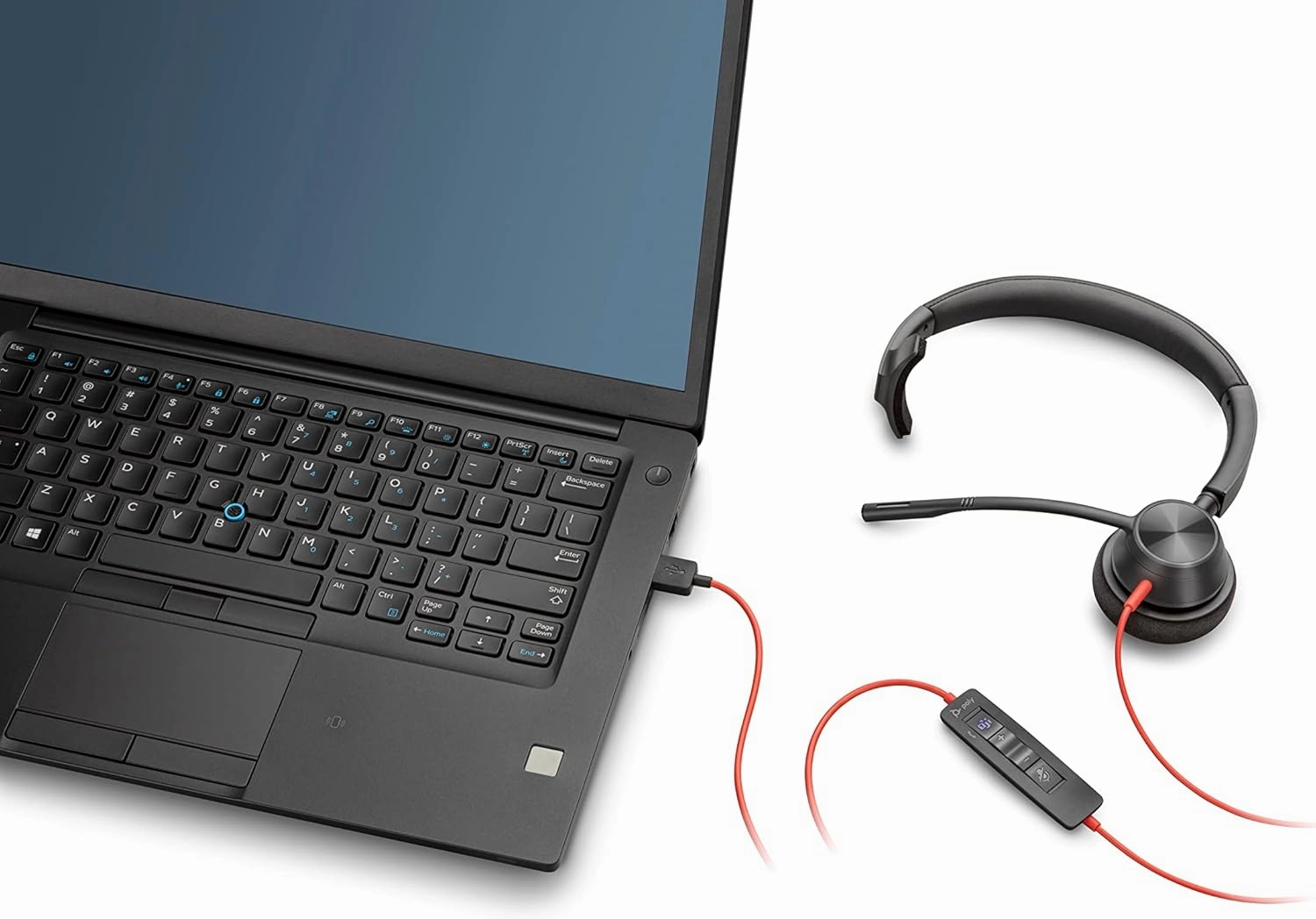 Plantronics - Blackwire 3315 - Wired, Single-Ear (Mono) Headset with Boom Mic, USB-A/3.5mm to Connect to Your PC, Mac, Cell Phone - Works with Teams (Certified), Zoom & More