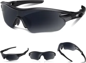 Polarized Sports Sunglasses for Men Women Youth Baseball Running Fishing Tennis Golf Cycling Driving Motor TAC UV400 TR90