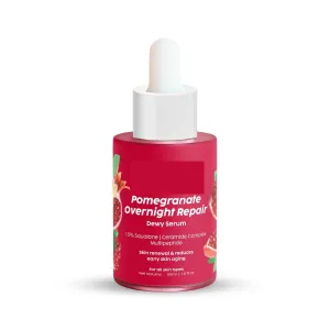 Pom.egrana.te Overnight Repair Dewy Serum (30ml) for Ageless Younger Skin | Reduce Fine Lines & Wrinkles | Collagen Boosting, Hydrating Serum for Women & Men | Anti-ageing