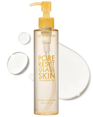 Pore Reset Glass Skin Cleansing Oil - Gentle Makeup Remover Oil for Glass Clear Skin with Plant-derived Oils - Removes Sebum and Blackheads - For All Skin Types, 5.07 fl.oz.