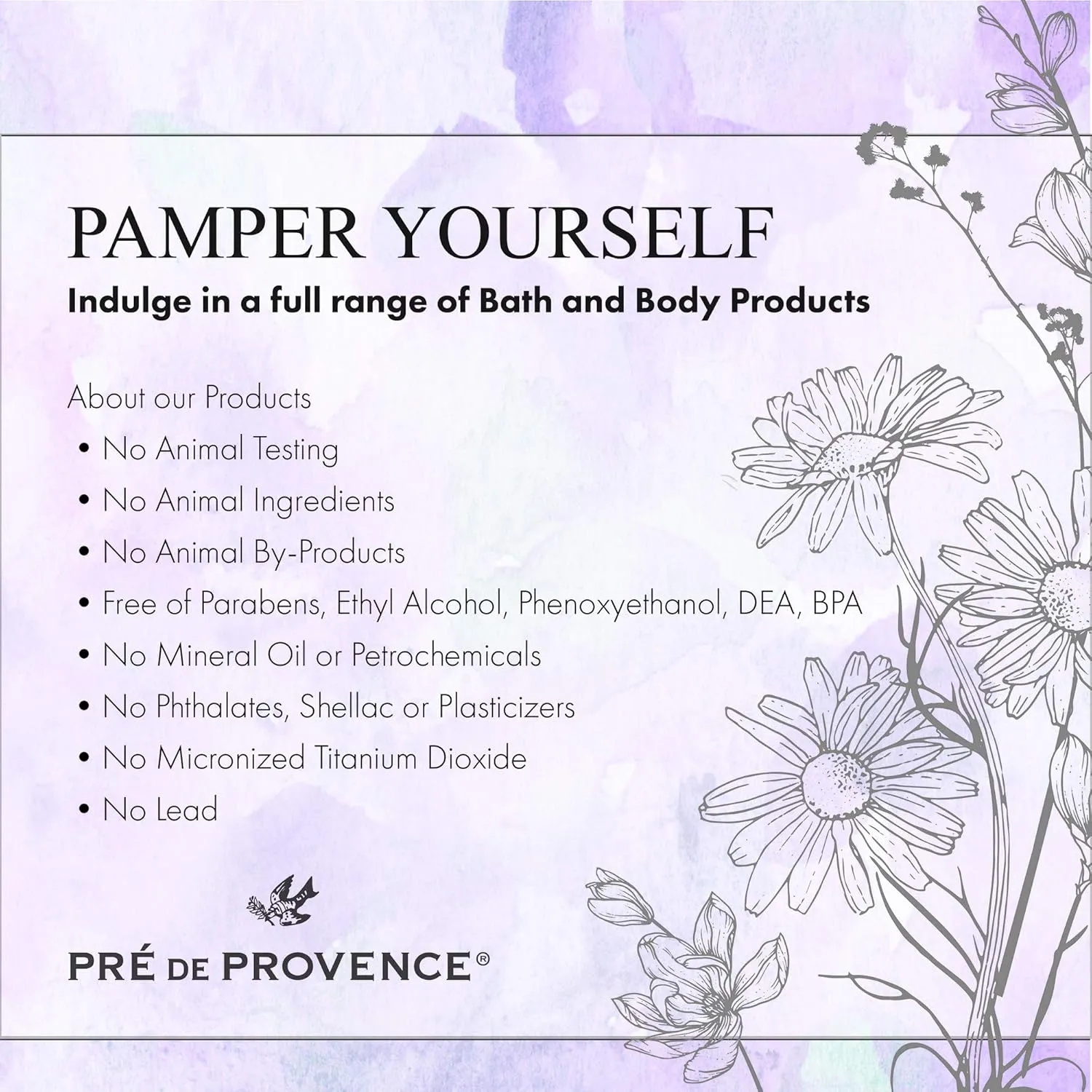 Pre de Provence Artisanal Soap Bar, Enriched with Organic Shea Butter, Natural French Skincare, Quad Milled for Rich Smooth Lather, 8.8 Ounce, Rose Petal