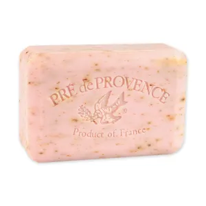 Pre de Provence Artisanal Soap Bar, Enriched with Organic Shea Butter, Natural French Skincare, Quad Milled for Rich Smooth Lather, 8.8 Ounce, Rose Petal