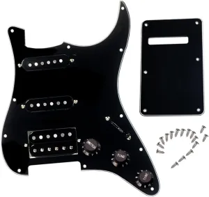 Prewired Pickguard with SSH Pickup Set, 3-ply Pick Guard Loaded High Output Alnico V Single Coil Humbucker Pick-ups, Electric Guitar Scratchplate as Luthier Replacement Parts