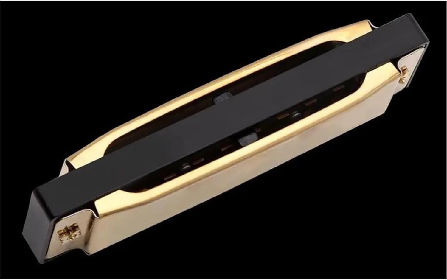 Professional 10 Hole Metal Harmonica Suitable For Adult Beginners Music Instrument(Gold)