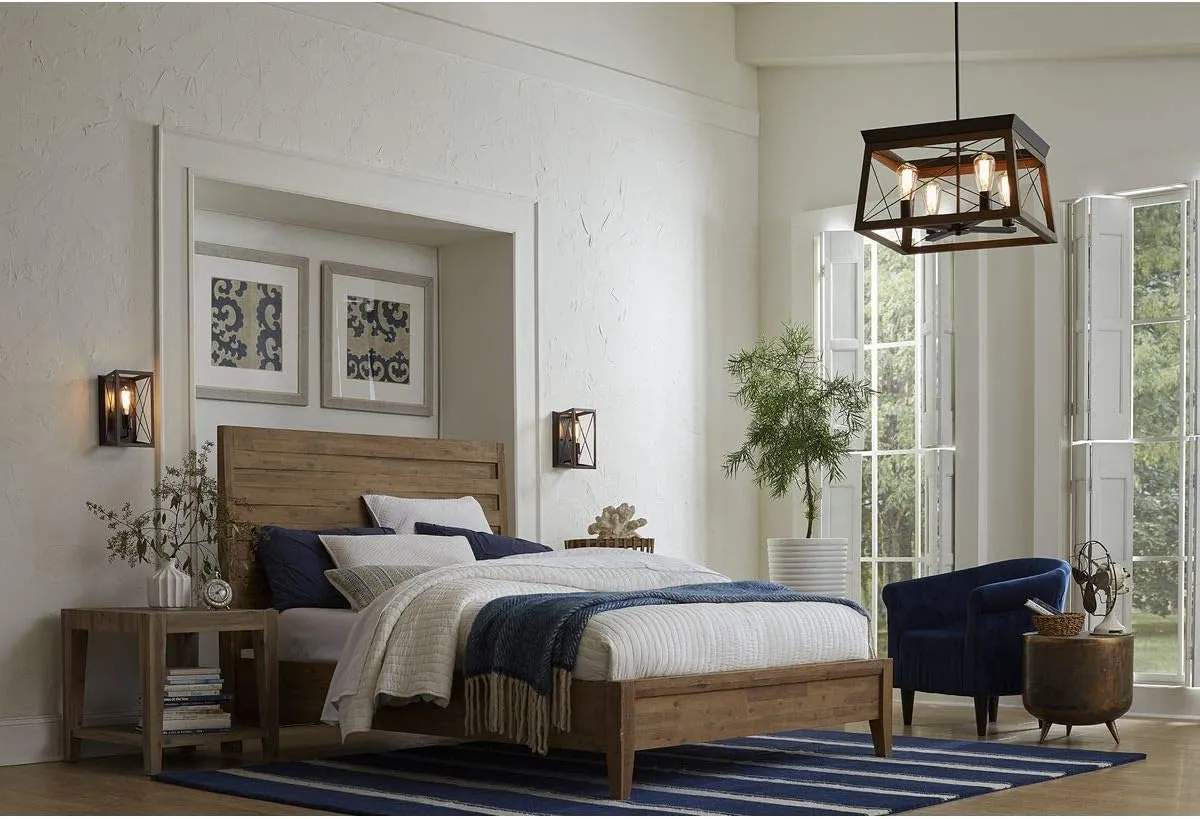 Progress Lighting P710012-020 Briarwood Antique Bronze One-Light Wall Sconce, Architectural