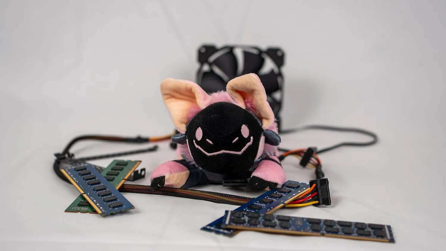 Protobean V3 Plushie – Pink | Soft & Squishy Collectible Plush Toy | Adorable Robot Bean Plush for Snuggles & Display