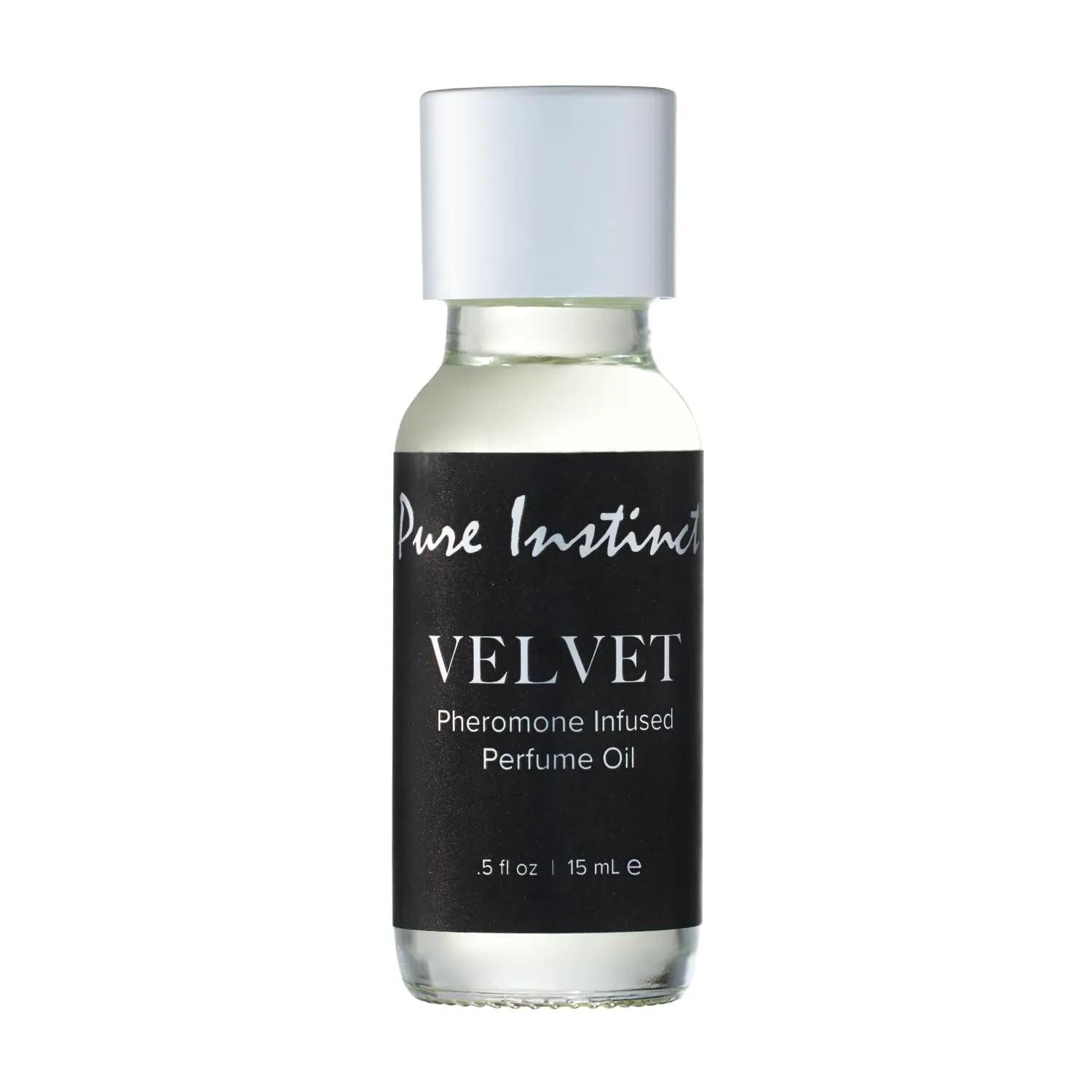 Pure Instinct VELVET The Original Pheromone Infused Essential Oil Perfume Cologne - For Him Men's - TSA Ready (Dropper Bottle 0.5 Fl. Oz./15mL)