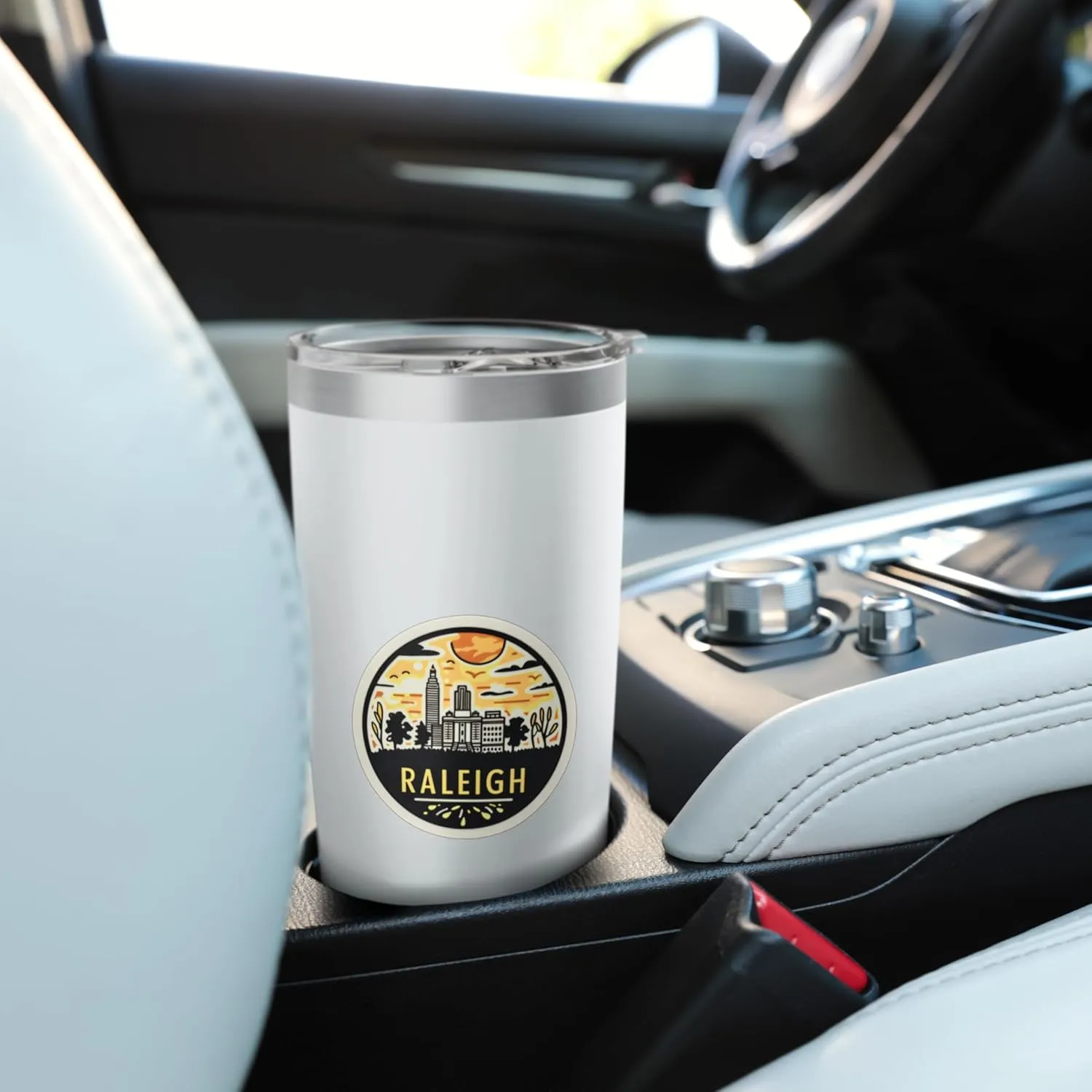 Raleigh North Carolina NC City of Oaks Vacation Resident Fun Stainless Steel Insulated Tumbler