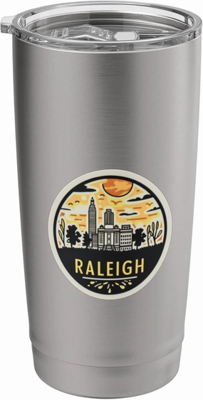 Raleigh North Carolina NC City of Oaks Vacation Resident Fun Stainless Steel Insulated Tumbler