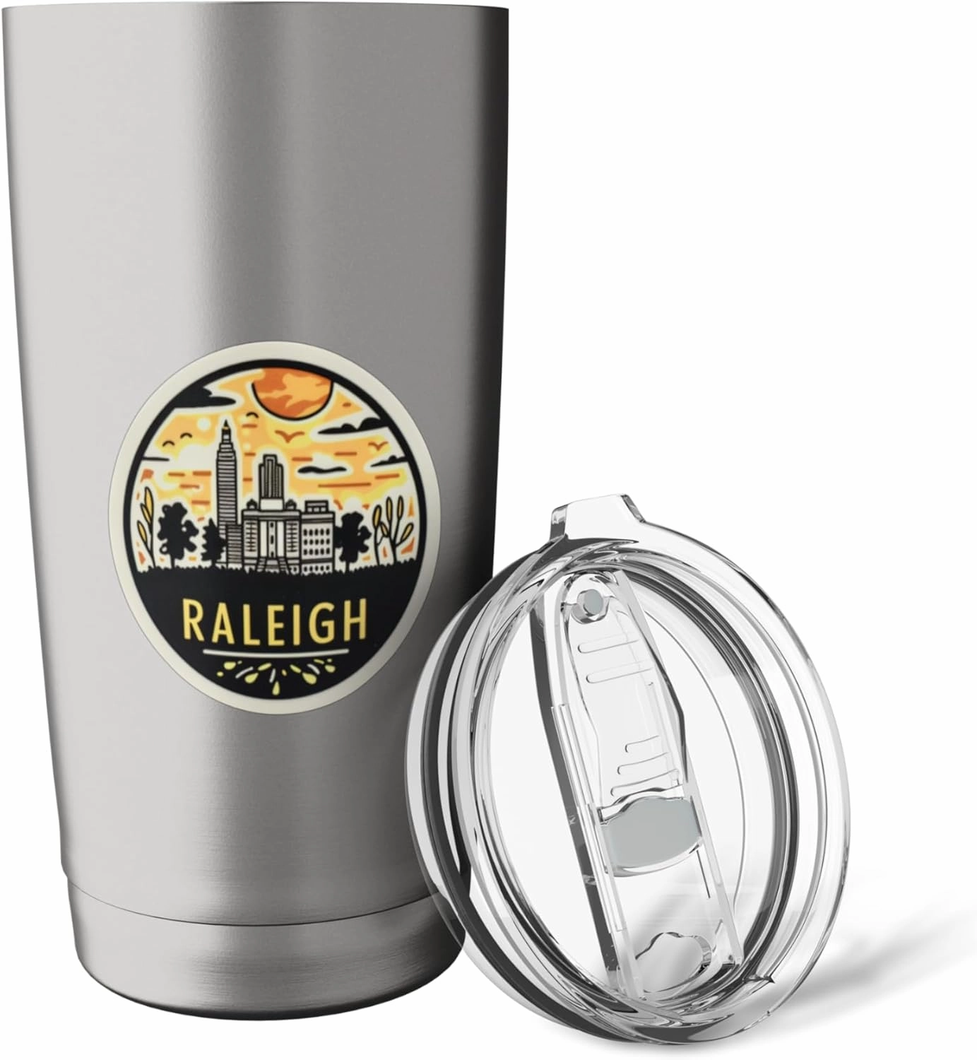 Raleigh North Carolina NC City of Oaks Vacation Resident Fun Stainless Steel Insulated Tumbler