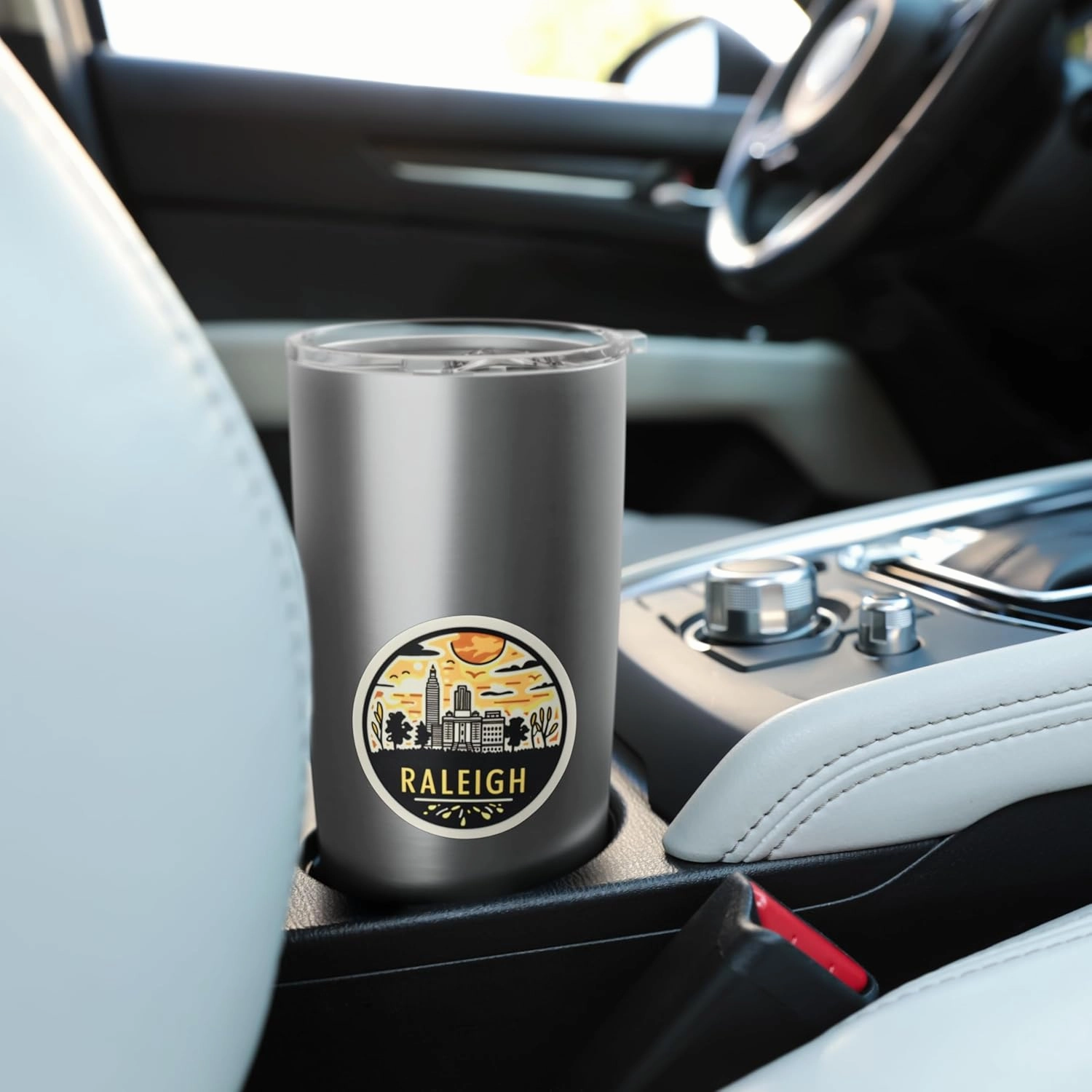 Raleigh North Carolina NC City of Oaks Vacation Resident Fun Stainless Steel Insulated Tumbler