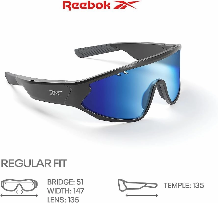 Reebok Voltage Smart Audio Sunglasses, Unisex, HiFi Bluetooth Sport Glasses with UV Protection - Powered by Lucyd