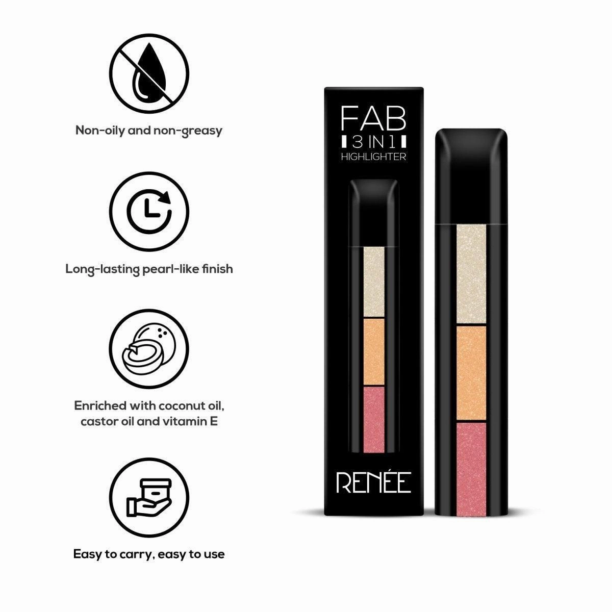RENEE Fab 3 in 1 Highlighter 4.5gm