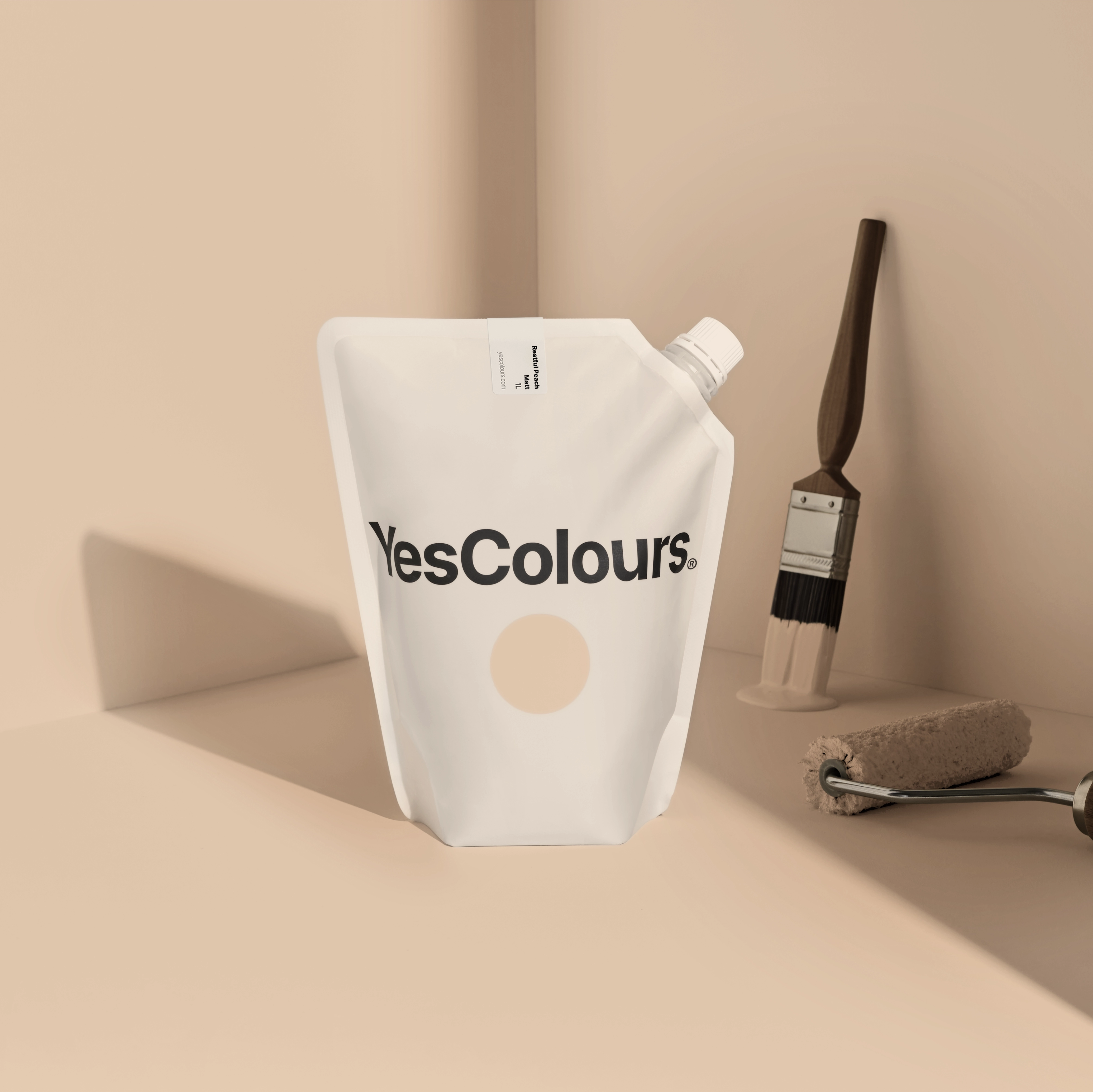 Restful Peach matt emulsion paint