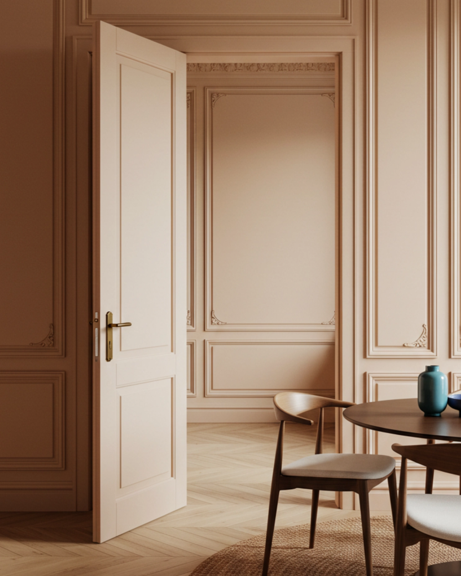 Restful Peach matt emulsion paint