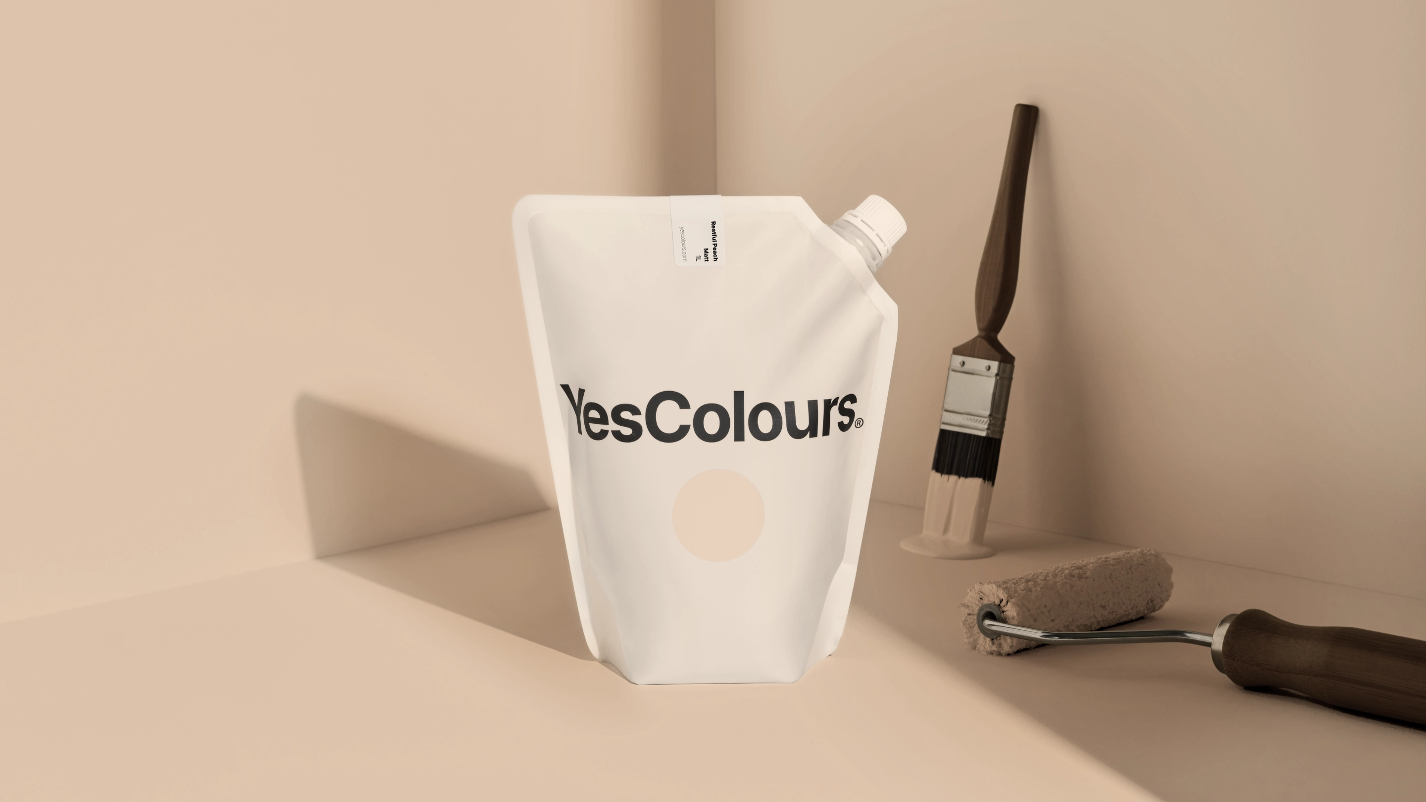 Restful Peach matt emulsion paint