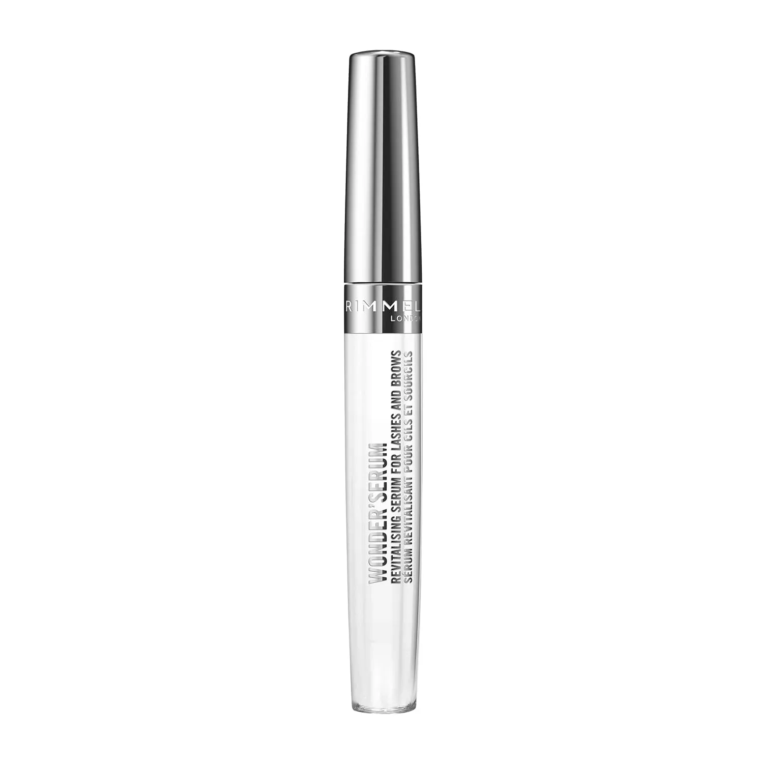 Rimmel Wonder’Serum Lash and Brow Serum, Stimulates Lash Growth, Strengthens Lashes, Mess-Free Application, 100, Clear, 0.37oz (Pack of 2)