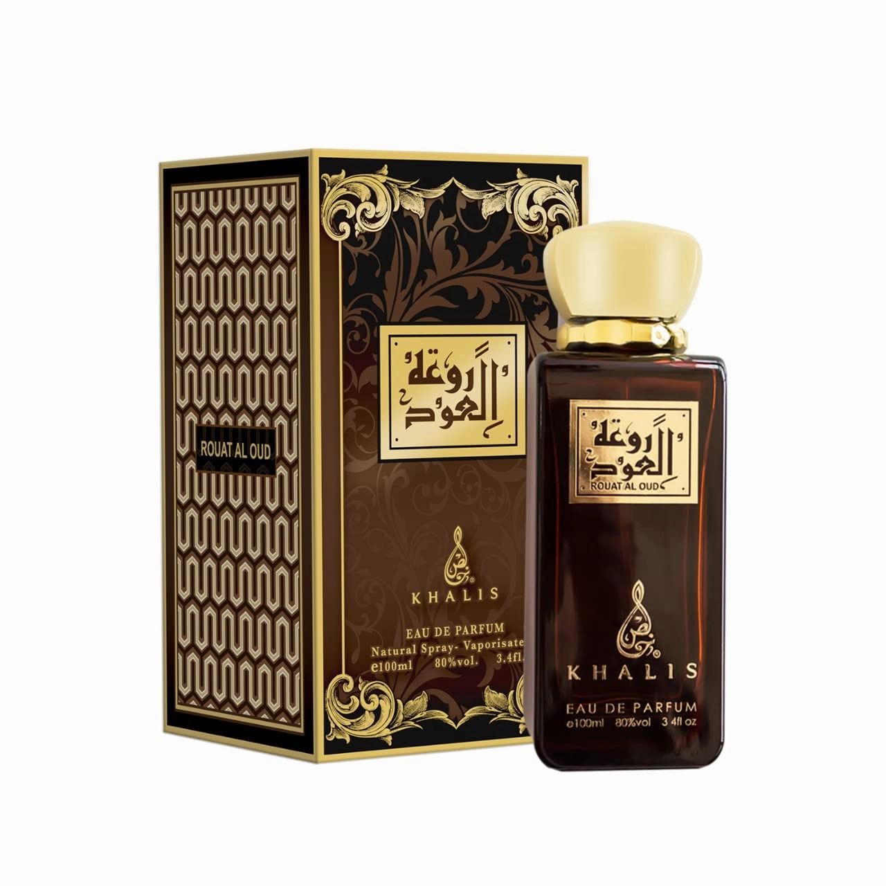 Rouat Al Oud Eau de Parfum 3.4 oz - Gourmand Oud Perfume with Subtle Spice Accords Unisex loved for its long lasting trail and compliment catching aroma