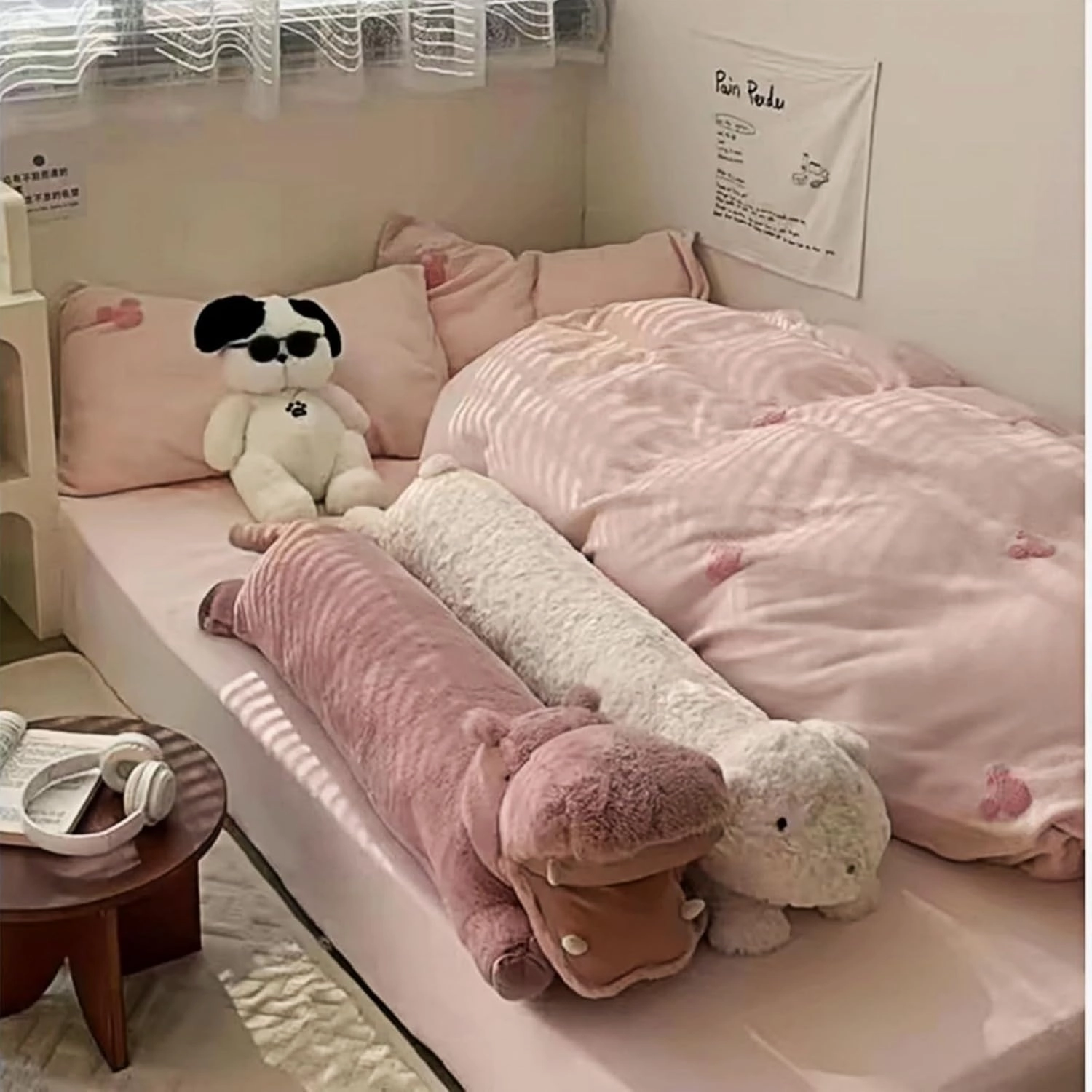 Ryttir Ultra Soft Stuffed Hippo Stuffed Animal Plush Pillow- 40" Long Fluffy Hippopotamus Hugging Toy,Hypoallergenic Hippo Toys for Kids & Adults