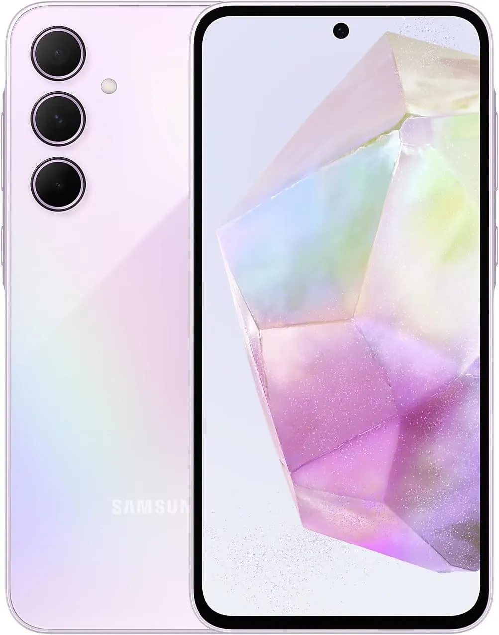 SAMSUNG Galaxy A35 5G A356E 256GB Dual-SIM GSM Unlocked Android Smartphone (Latin Variant/US Compatible LTE) - Awesome Lilac