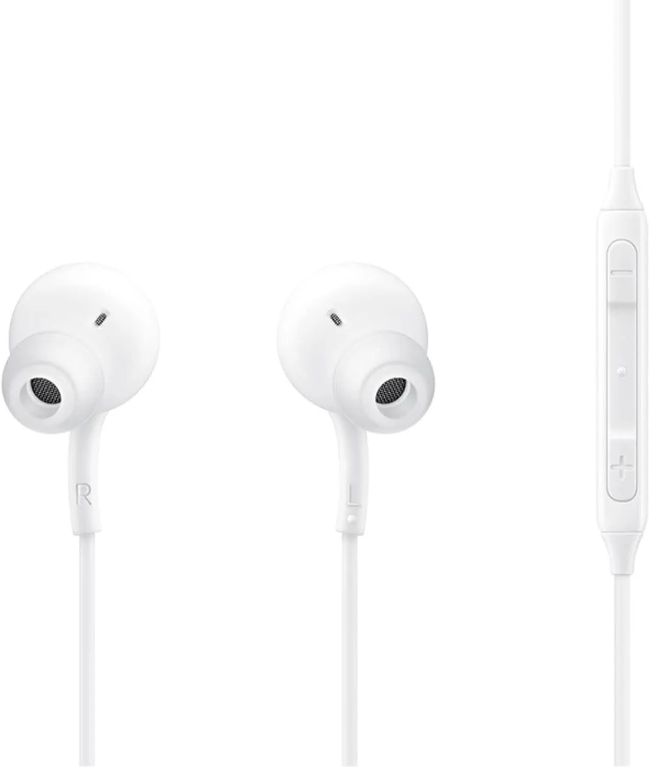 SAMSUNG in-Ear Stereo Headphones by AKG, 3.5mm Earbuds Galaxy with Microphone and Remote with Volume Buttons and Braided Cable (3 Pack White)