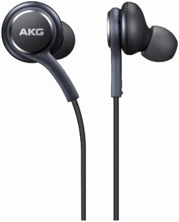 SAMSUNG in-Ear Stereo Headphones by AKG, 3.5mm Earbuds Galaxy with Microphone and Remote with Volume Buttons and Braided Cable (2 Pack Black)