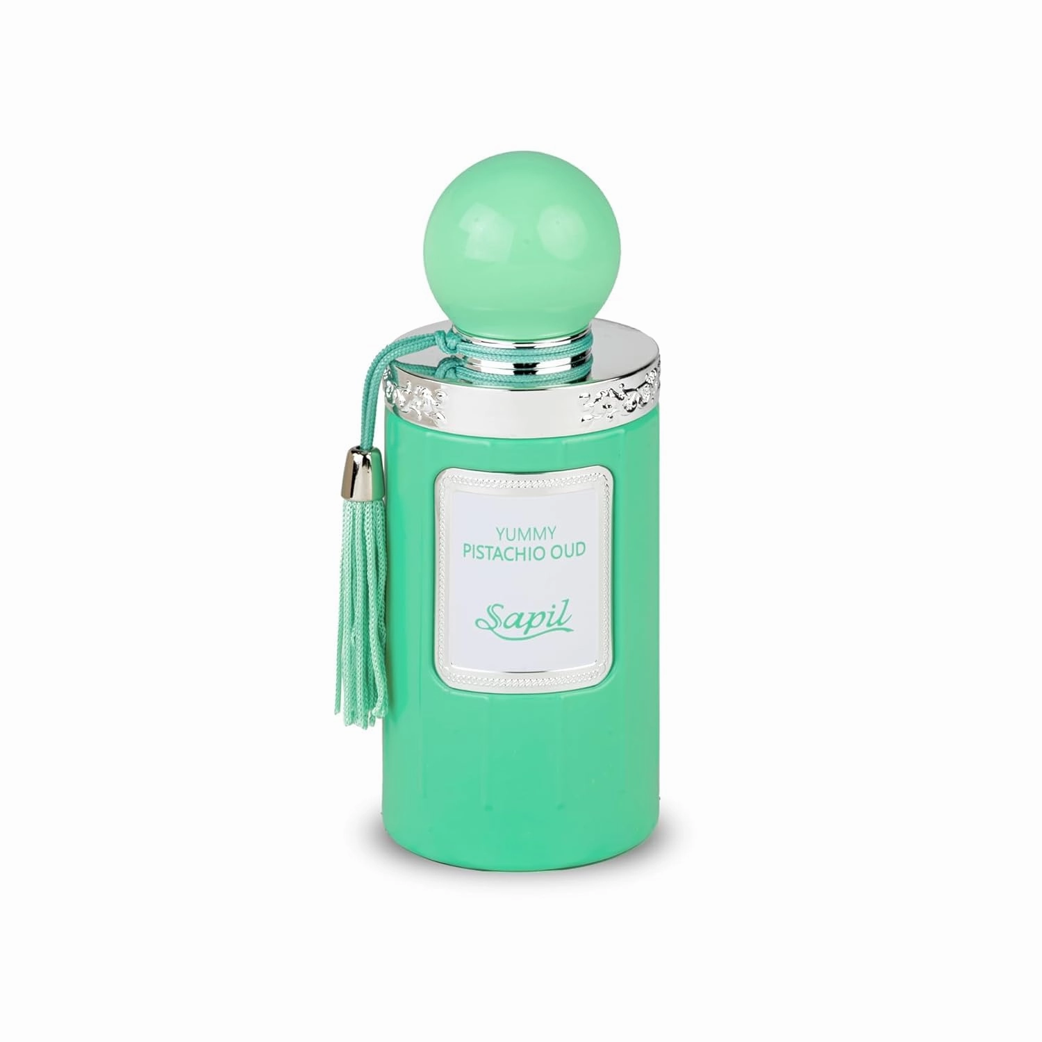 Sapil Yummy Pistachio Oud Unisex Eau De Parfum - Long-Lasting Arabic Perfume with Creamy Hazelnut, Vanilla & Woody Floral Notes - Sweet Dubai Gourmand Fragrance for Men & Women - 3.38 oz