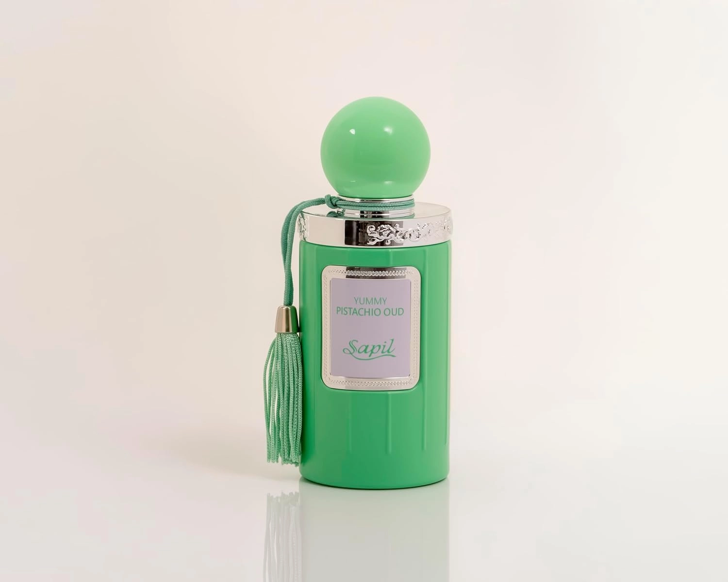 Sapil Yummy Pistachio Oud Unisex Eau De Parfum - Long-Lasting Arabic Perfume with Creamy Hazelnut, Vanilla & Woody Floral Notes - Sweet Dubai Gourmand Fragrance for Men & Women - 3.38 oz