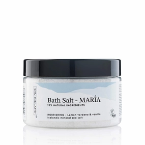 Sara Energizing Epsom Salt - Natural Bath Salts For Soaking With Magnesium, Essential Oils And Sea Salt Minerals For Women - Aromatic Foot Soak For Sore Muscles And Relaxation - 300ml