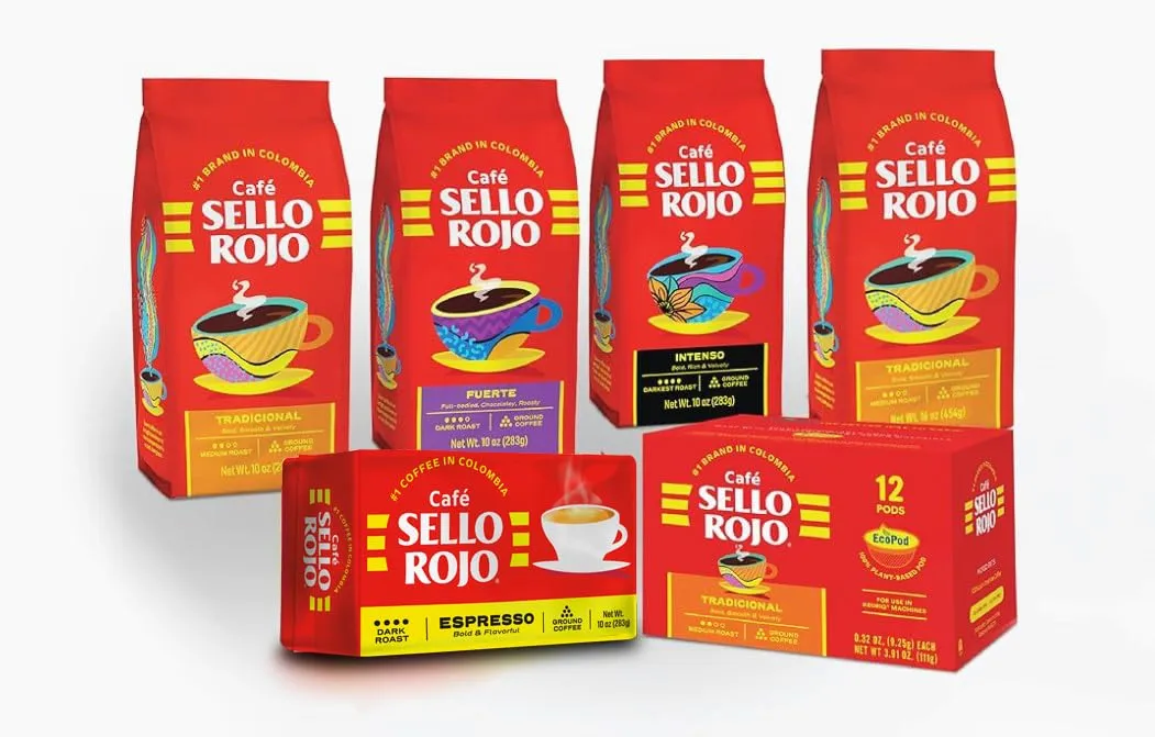 Sello Rojo, Espresso Brick, 10 oz, Pack of 12