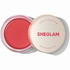 SHEGLAM - Cheeky Color Jam- 6 Shades Multi-Use Cream Blush Lip Cream Matte Highly Pigmented Natural Blush Powder Face Makeup (Rose Meadow)