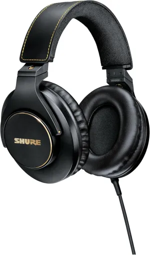 Shure SRH840A Over-Ear Wired Headphones for Critical Listening & Monitoring, Professional Headset, Tailored Frequency Response, Superior Detailed Sound, Adjustable & Collapsible Design - 2022 Version