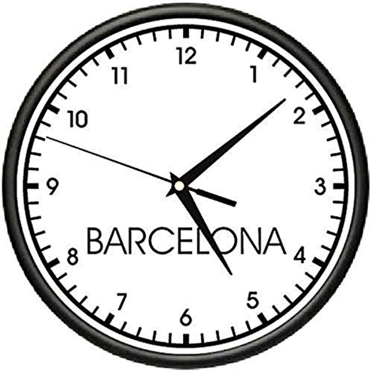 SignMission Barcelona TIME Wall Clock World time Zone Clock Office Business