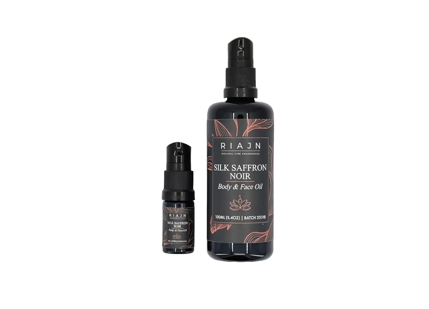 Silk Saffron Noir Body & Face Oil | Skin-Softening, Anti-Aging Moisturizer | Ultra-Light Formula | Sweet, Creamy Spice Scent for Women & Men | Natural Ingredients | Travel Size | 5 or 100 mL (100 mL)