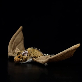 Simulation Bat Plush Stuffed Toy - 12" Soft Realistic Bat Furry Stuffed Animals Cute Real Plushie Toy, Unique Plush Gift Collection Decoration for Kids