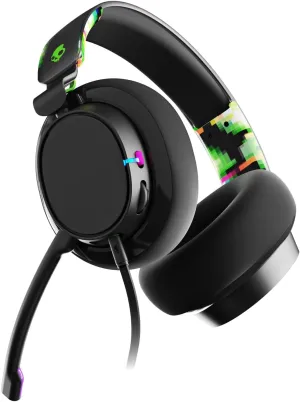 Skullcandy SLYR Pro Multi-Platform Over-Ear Wired Gaming Headset, Enhanced Sound Perception, AI Microphone, Works with Xbox Playstation and PC - Green
