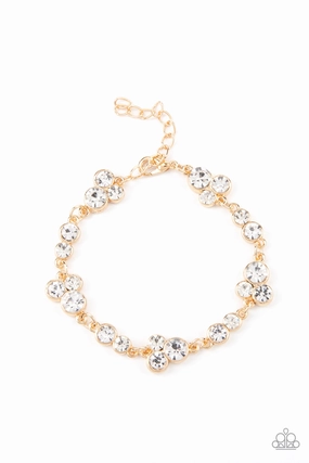 Social GLISTENING - Gold Paparazzi Accessories