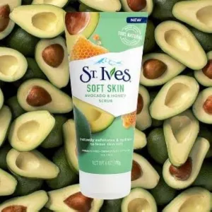 Soft Skin Face Scrub Avocado and Honey, Cruelty Free,Dermatologist Tested,100% Natural,Deeply Exfoliates & Clear Dirt, 100% Vegan & Gentle on Skin -170gm