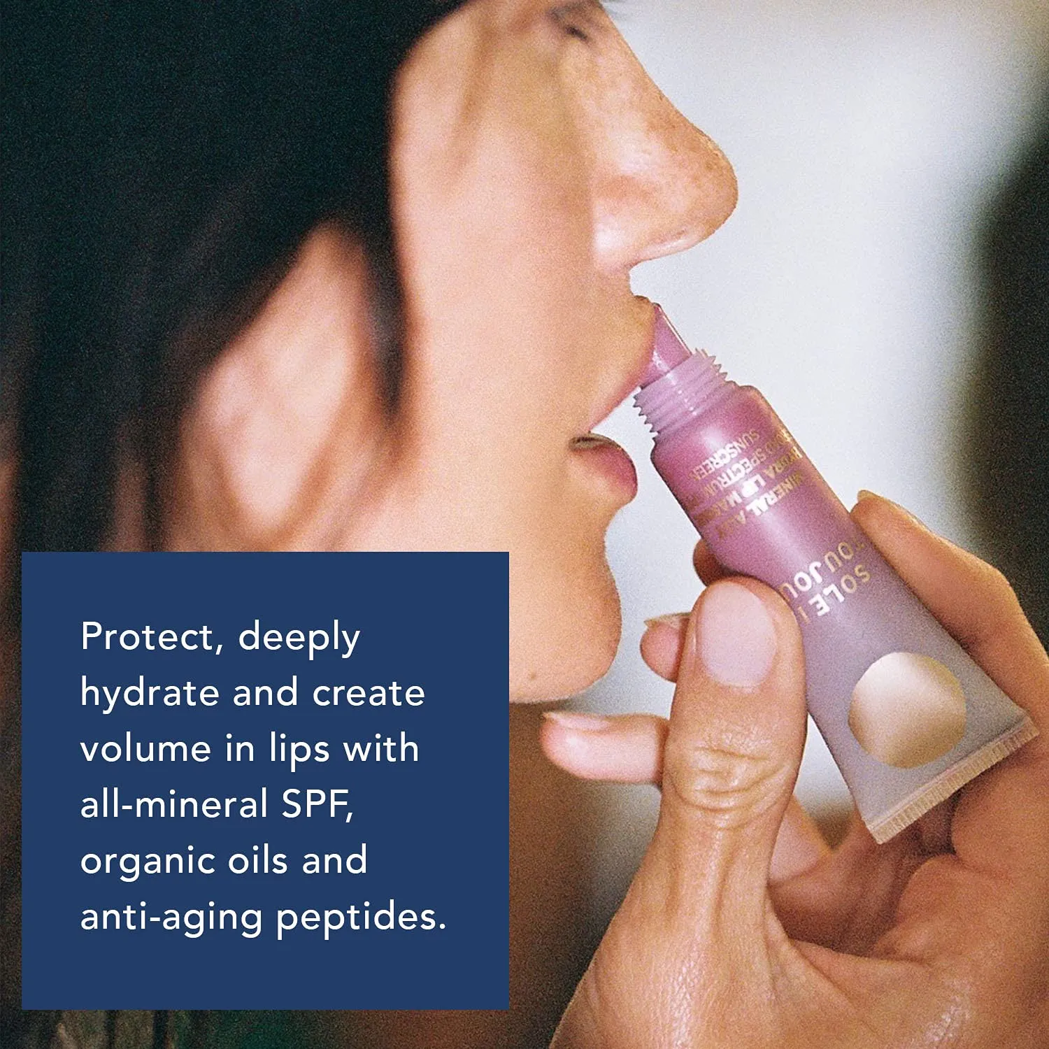 Soleil Toujours Mineral Ally Hydra Lip Masque Cinquante Cinq | Tinted Lip Balm | Everyday Protection | Antioxidant-Rich | Hydrating | SPF 15 (10 ml / 0.34 fl oz)