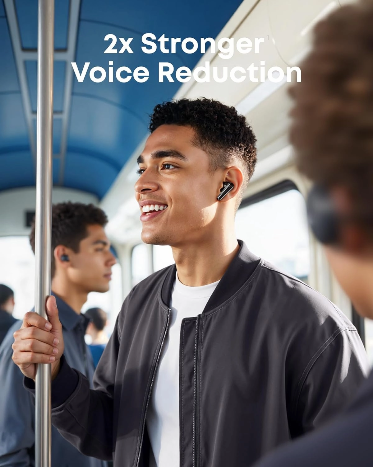 soundcore Liberty 5 by Anker, Noise-Cancelling Wireless Earbuds, 2x Stronger Voice Reduction, Real-Time Adaptive Noise Cancellation, Fast Charging, Dolby Audio, 6-Mic AI Clear Calls, Long Battery Life