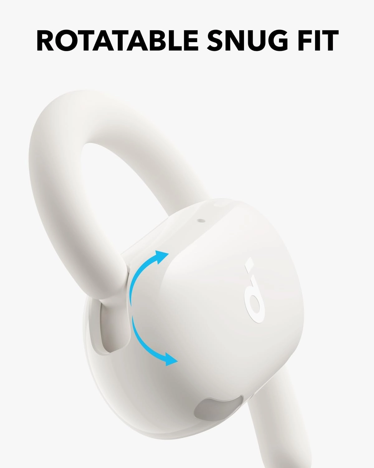 Soundcore V20i by Anker Open-Ear Headphones, Adjustable Ear Hooks, Ultra-Comfort, Snug Fit, Powerful Sound, Clear Calls, IP55, LED Lights, 36H Playtime, Bluetooth 5.4 Earbuds, Multipoint Connection